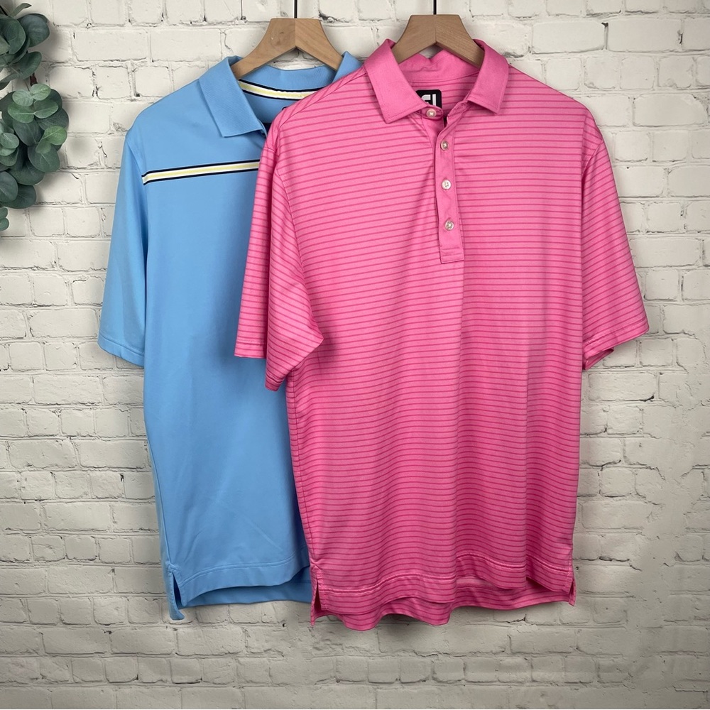FOOTJOY Bundle of Two Polo Shirts size medium